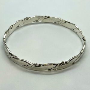 Sterling silver twisted bangle bracelet from Mexico